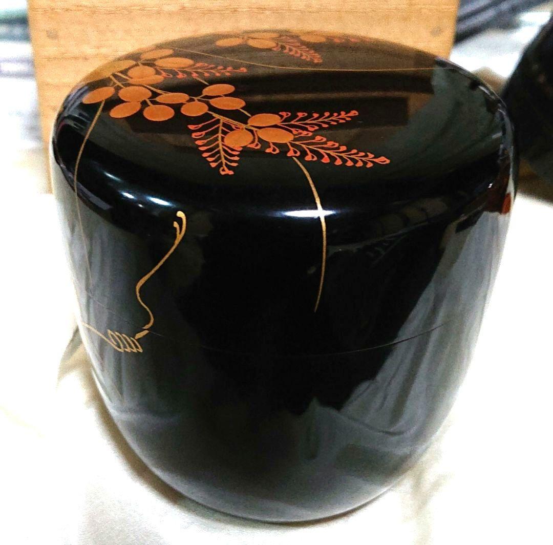 茶道具大棗萩金蒔絵