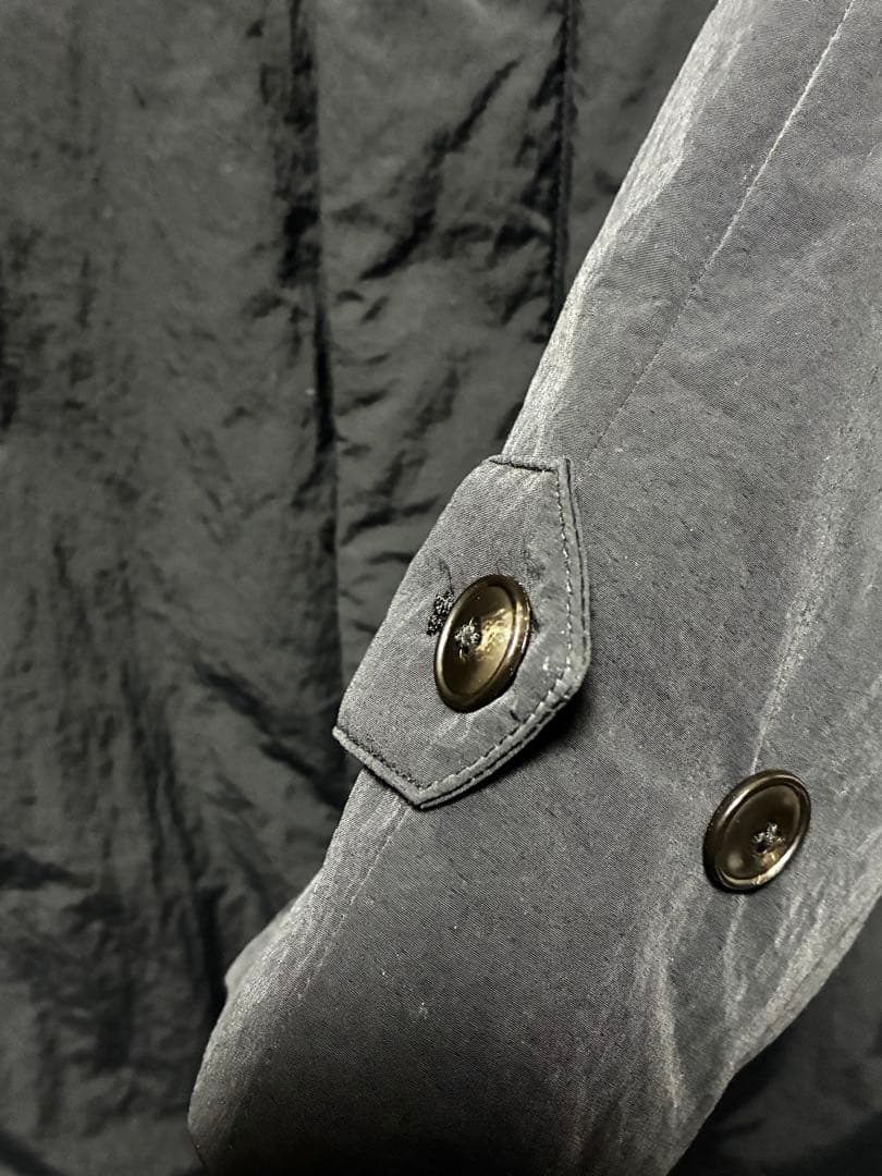 パデット ステンカラーコート ユナイテッドアローズ 中綿 ナイロン 黒 L M