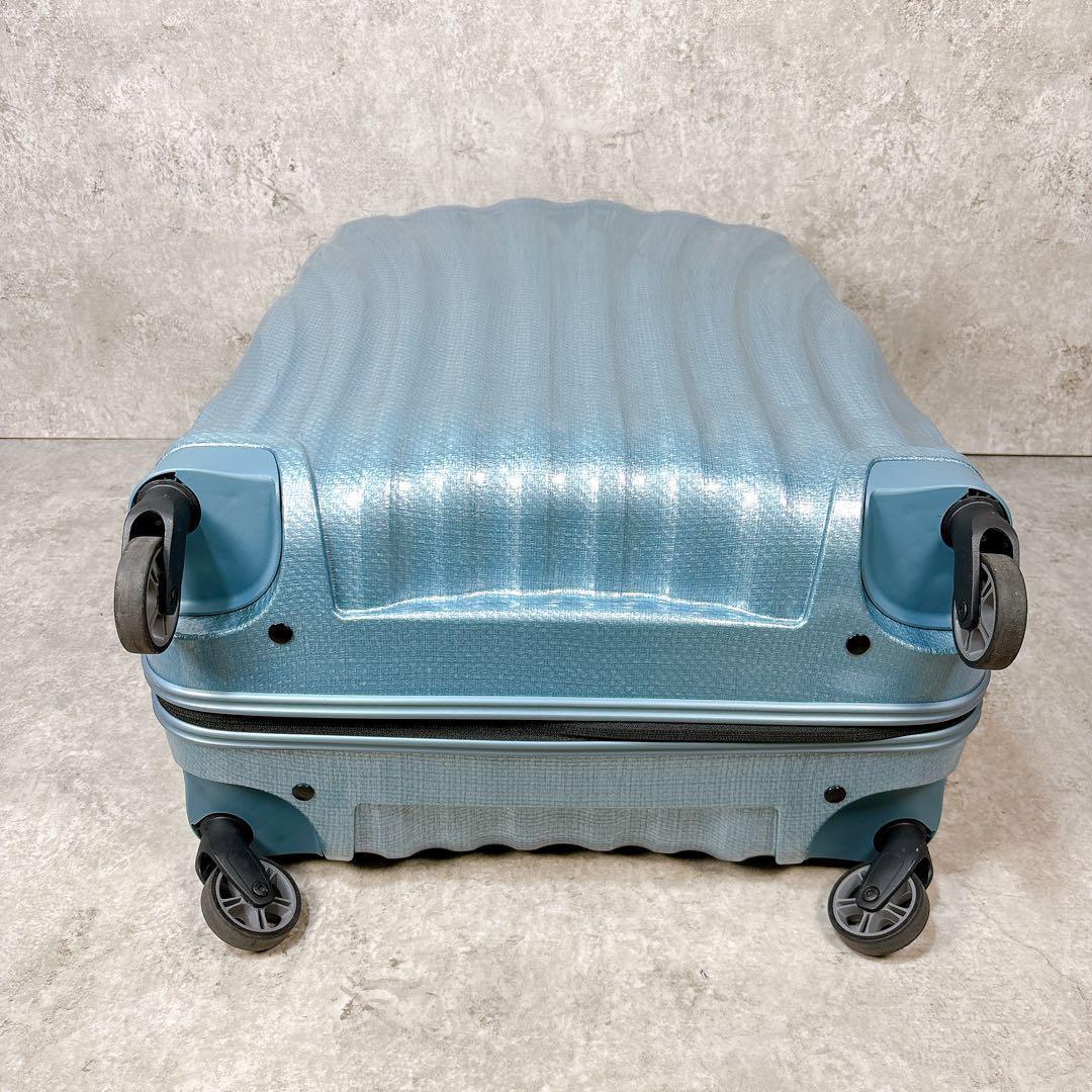 【極美品】SAMSONITE 68L コスモライト スピナー69 アイスブルー
