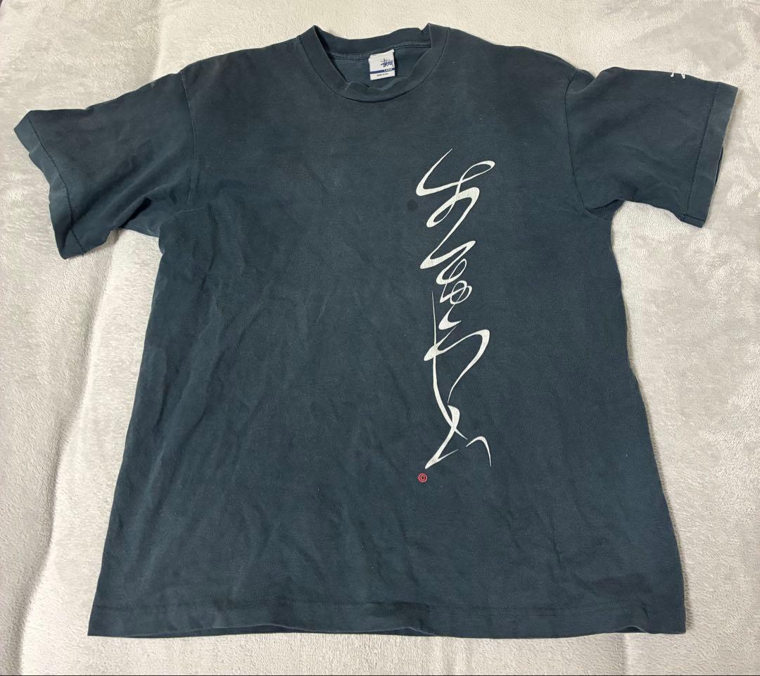 く*ち様 STUSSY 紺タグ 90s Tシャツ Lサイズ USA製 ヴィンテー