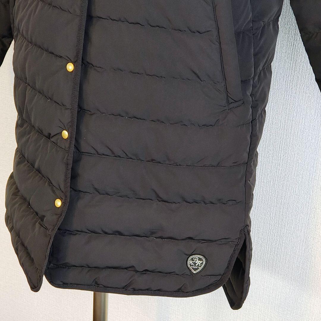 美品 BEAMS HEART フレンチ ロングダウンジャケット M 黒