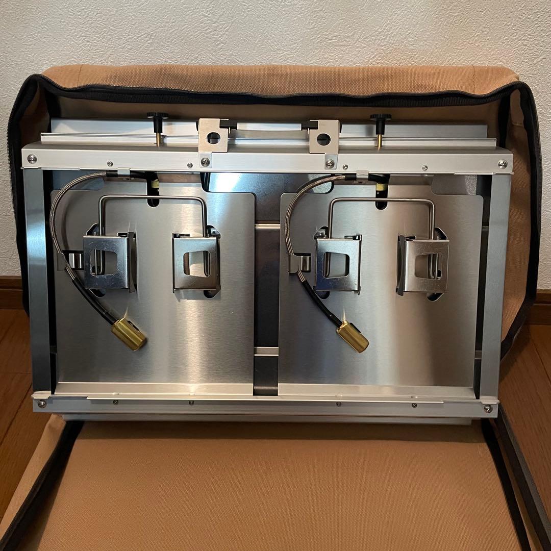 【美品】スノーピーク ギガパワーツーバーナー 液出し/収納バッグ付