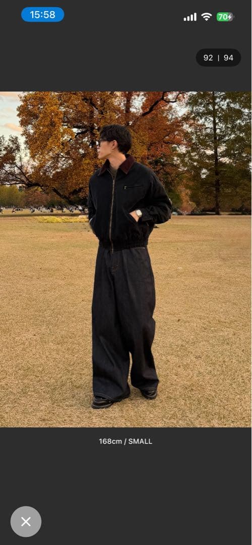 サルファーダイキルティングツイルブルゾン