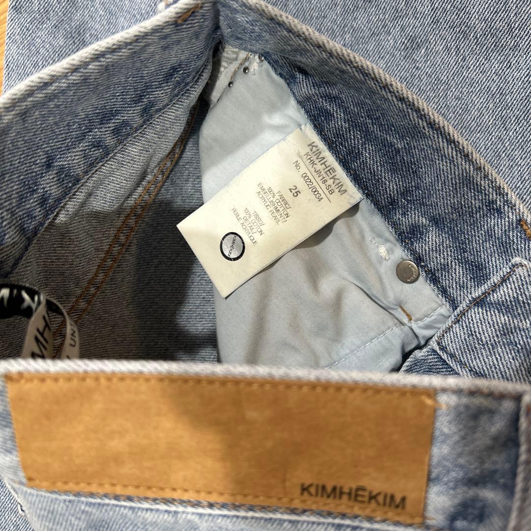 KIMHEKIM パールトリムデザインデニム