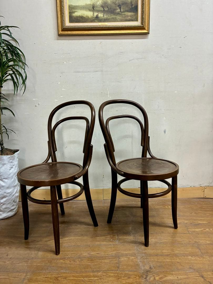 ゆずぺい管449☆秋田木工☆ヴィンテージ☆ベントウッドチェアー☆曲げ木椅子