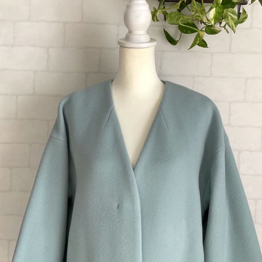 プロフ必読MRJ 新品タグ付アンタイトル ポンテベロアノーカラーコート