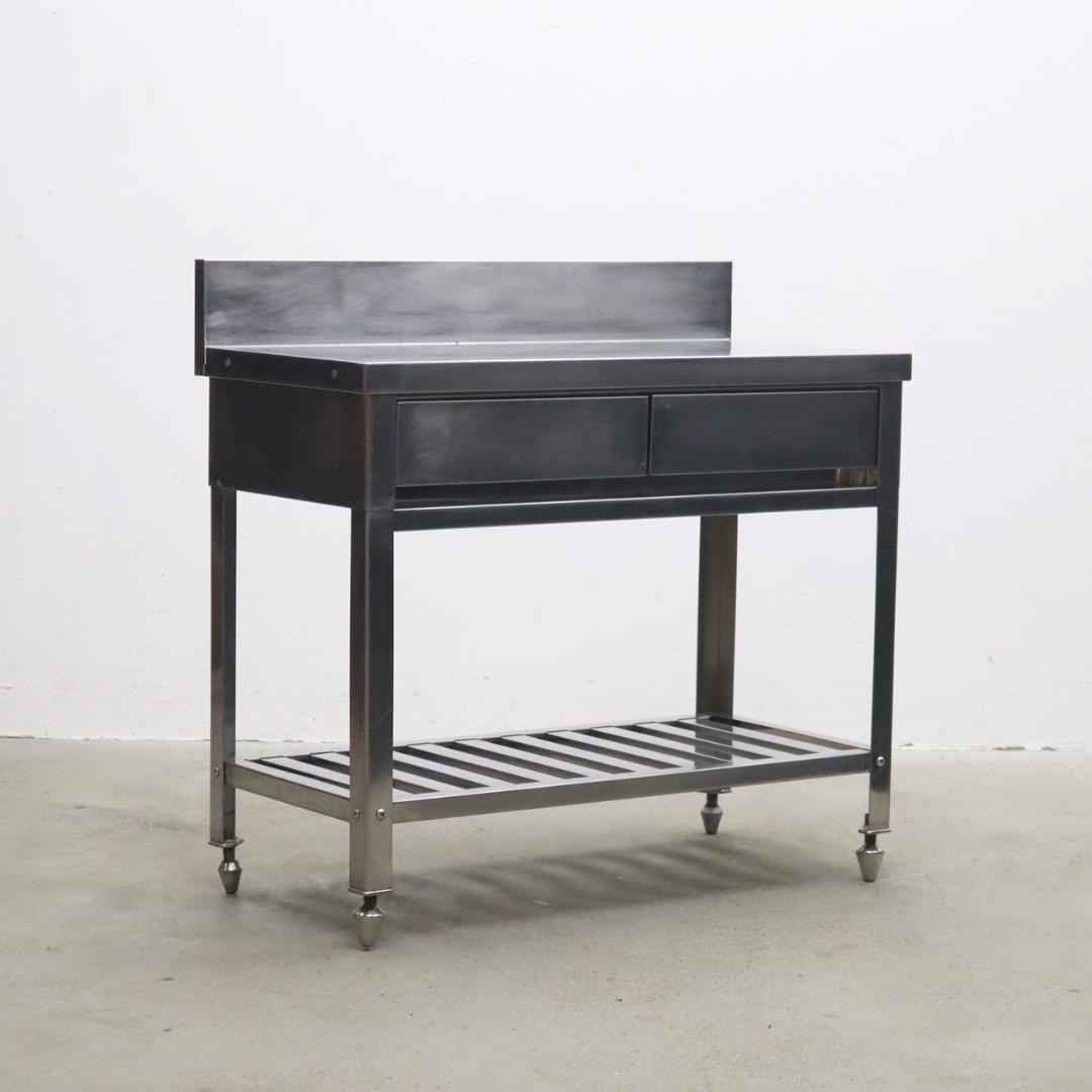 ステンレス 作業台 コンソール キャビネット 収納 キッチン カウンター