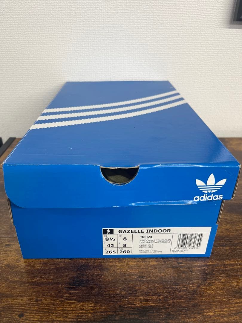 adidas gazelle indoor パープル　SIZE 26.5cm