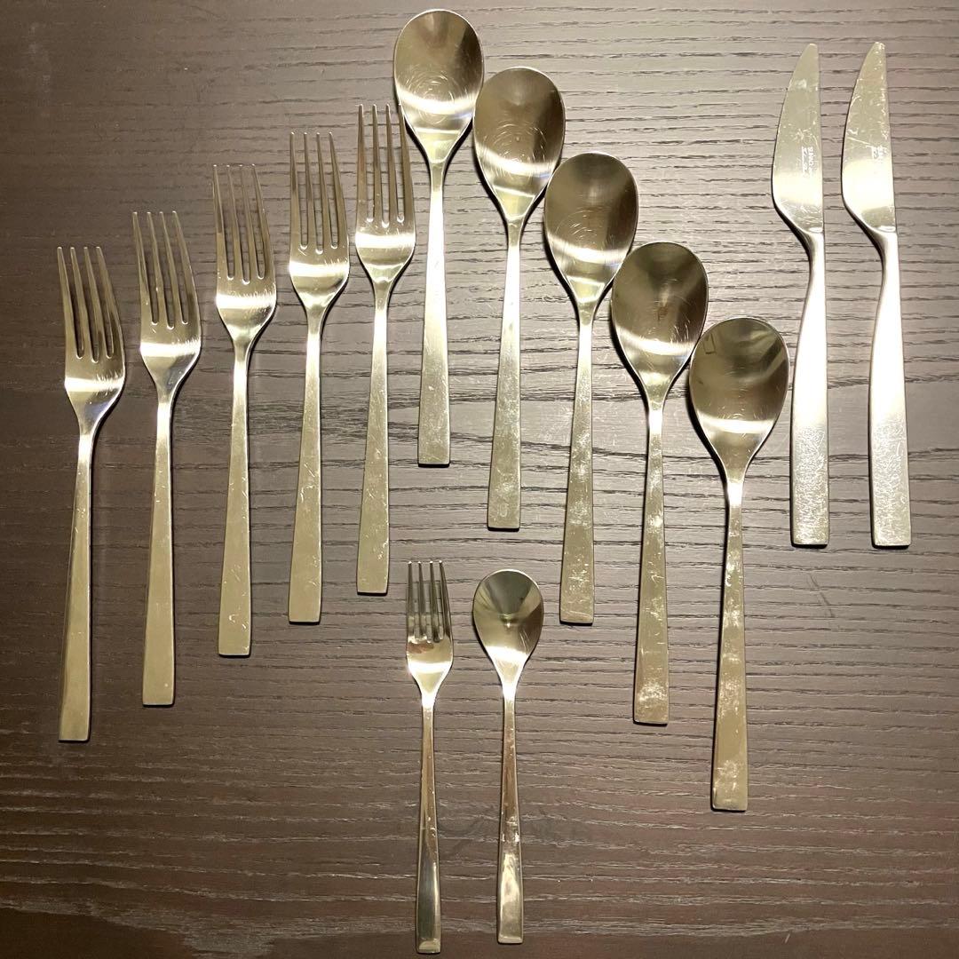 SUNAO スナオ　カトラリーセット 14点　スプーン　フォーク　ナイフ