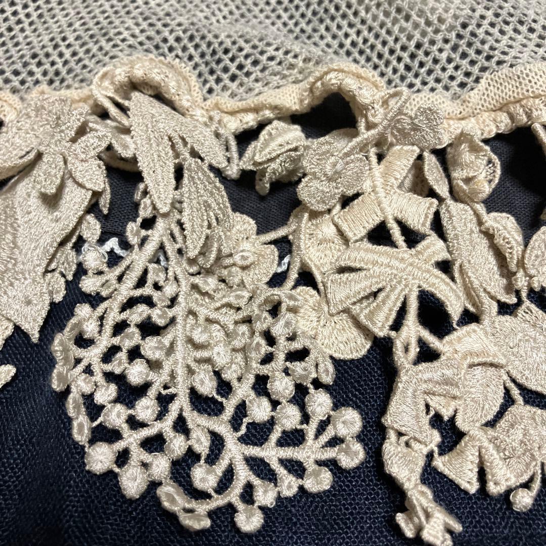 ミナペルホネン forest parade ストール カシミヤ 透し編み グレー