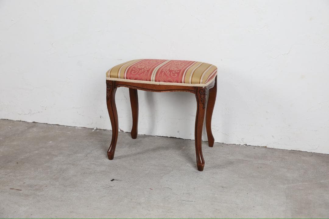 展示品『イタリア製』スツール オットマン チェア 椅子 猫脚 RWcha134