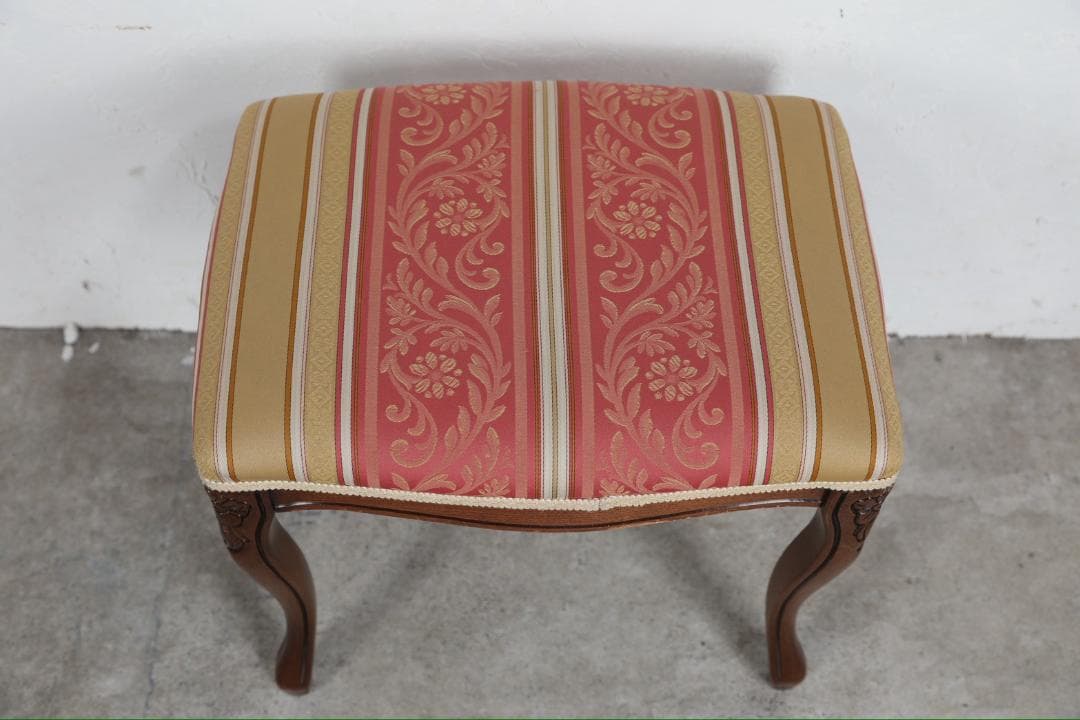 展示品『イタリア製』スツール オットマン チェア 椅子 猫脚 RWcha134