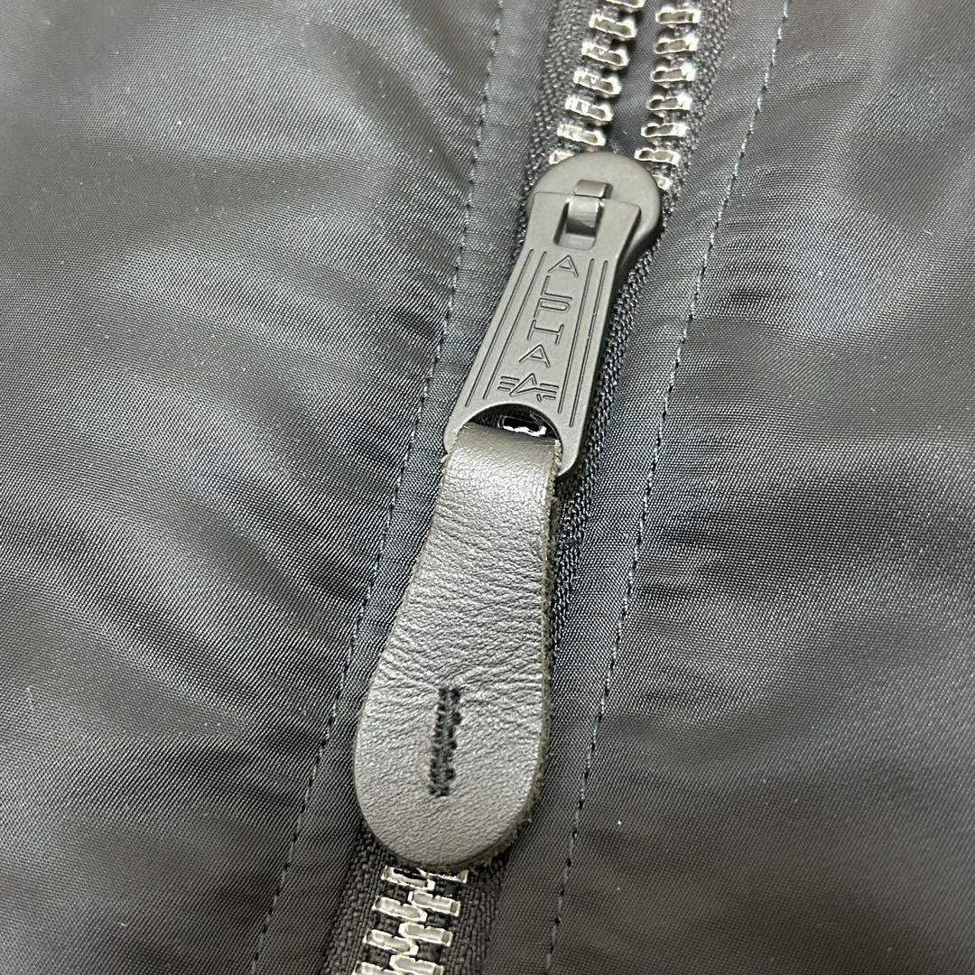 【美品】アルファインダストリーズ MA-1 フライトジャケット ブラックLサイズ