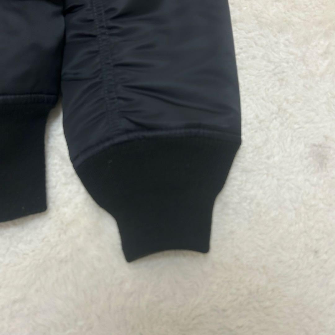 【美品】アルファインダストリーズ MA-1 フライトジャケット ブラックLサイズ