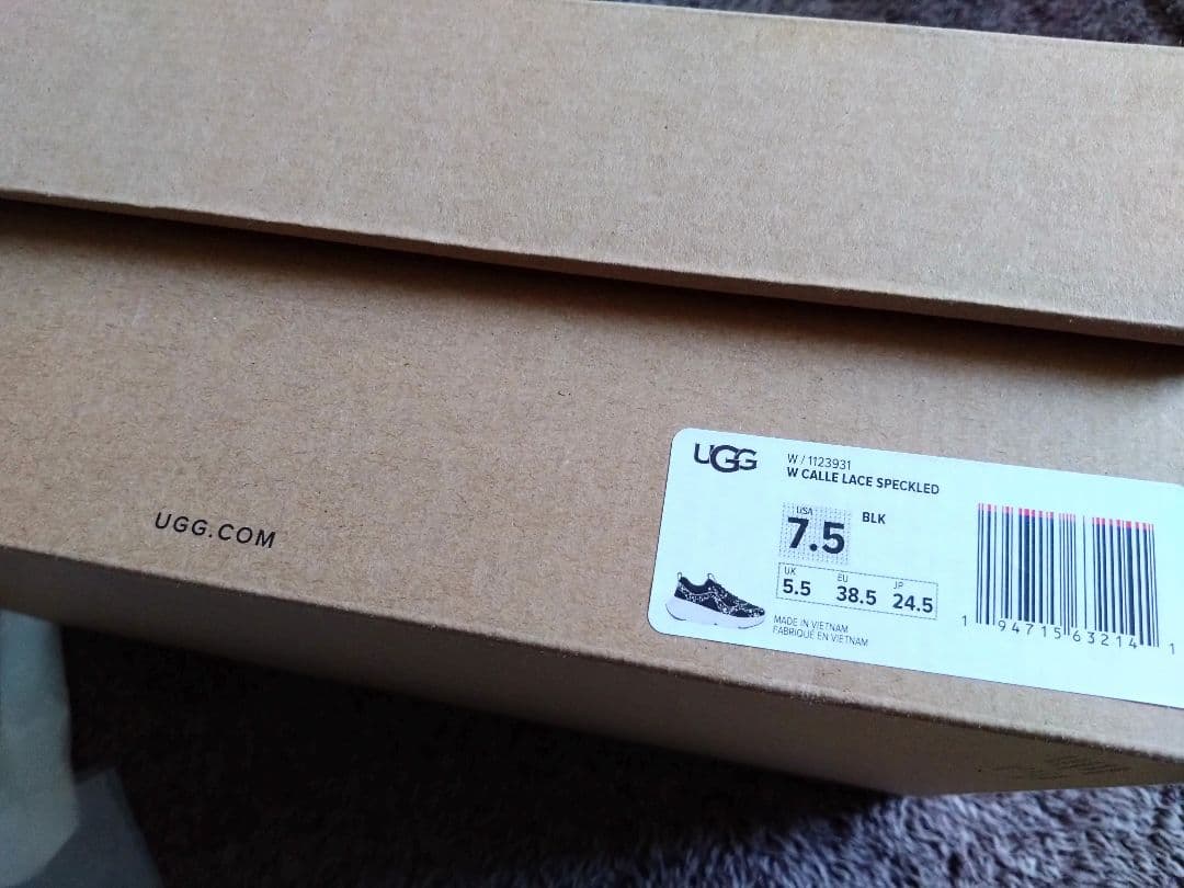 UGG アグ スニーカー Calle Lace Speckled 24.5cm