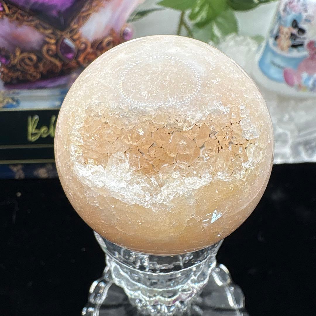 ピンクアメジストスフィア笑口No.2584