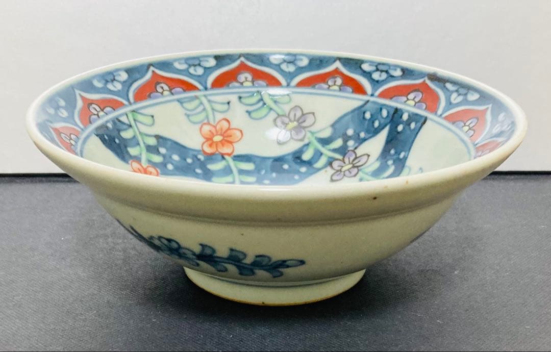 佐藤走波（六代）染錦花文　深鉢　5枚