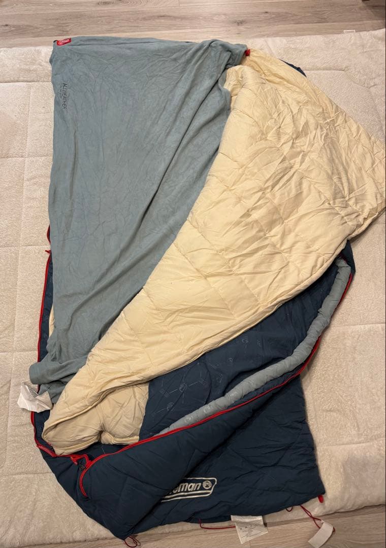 コールマン　マルチレイヤースリーピングバッグ　2個セット　寝袋　キャンプ