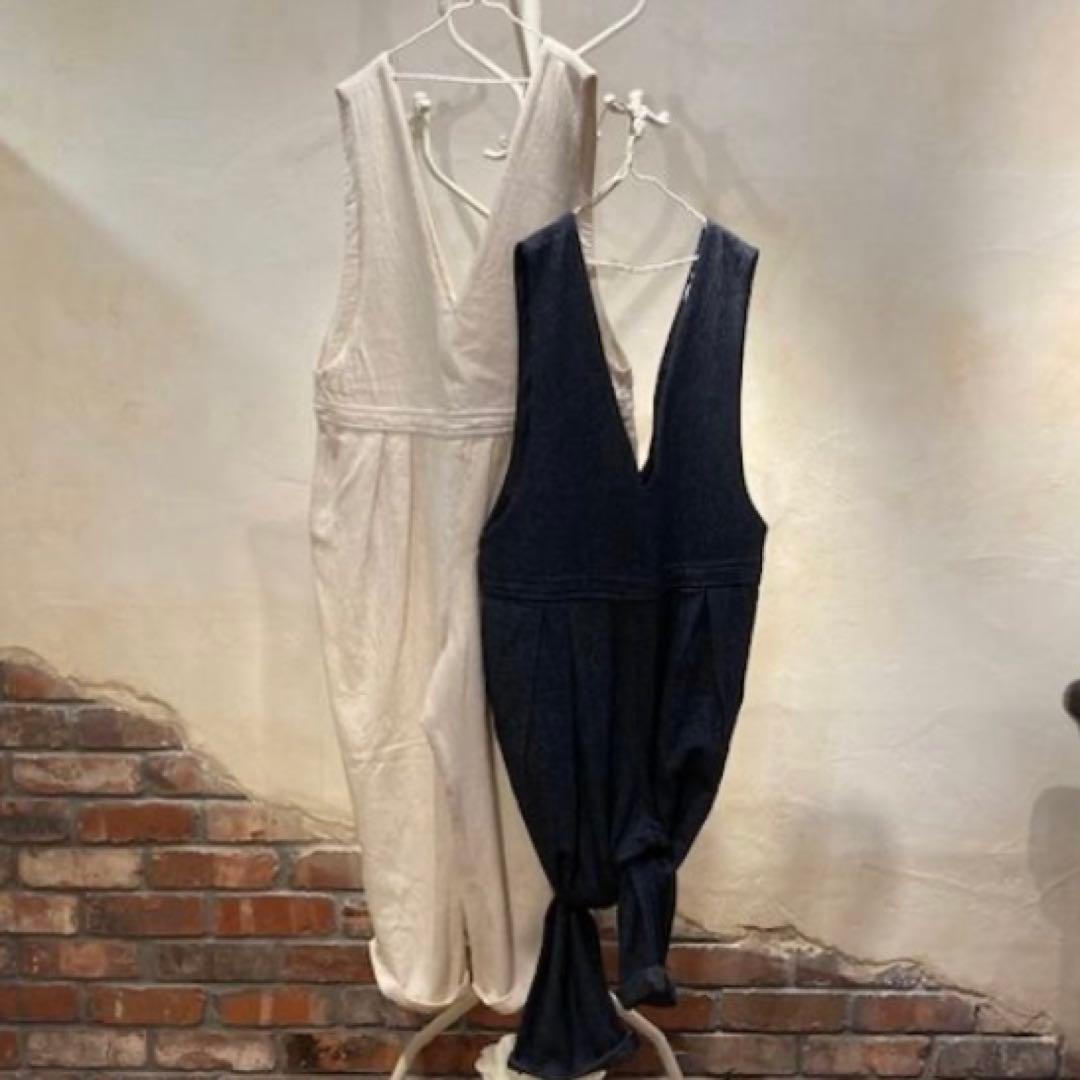 ネストローブ UpcycleLinoウール混デニム サロペット オールインワン