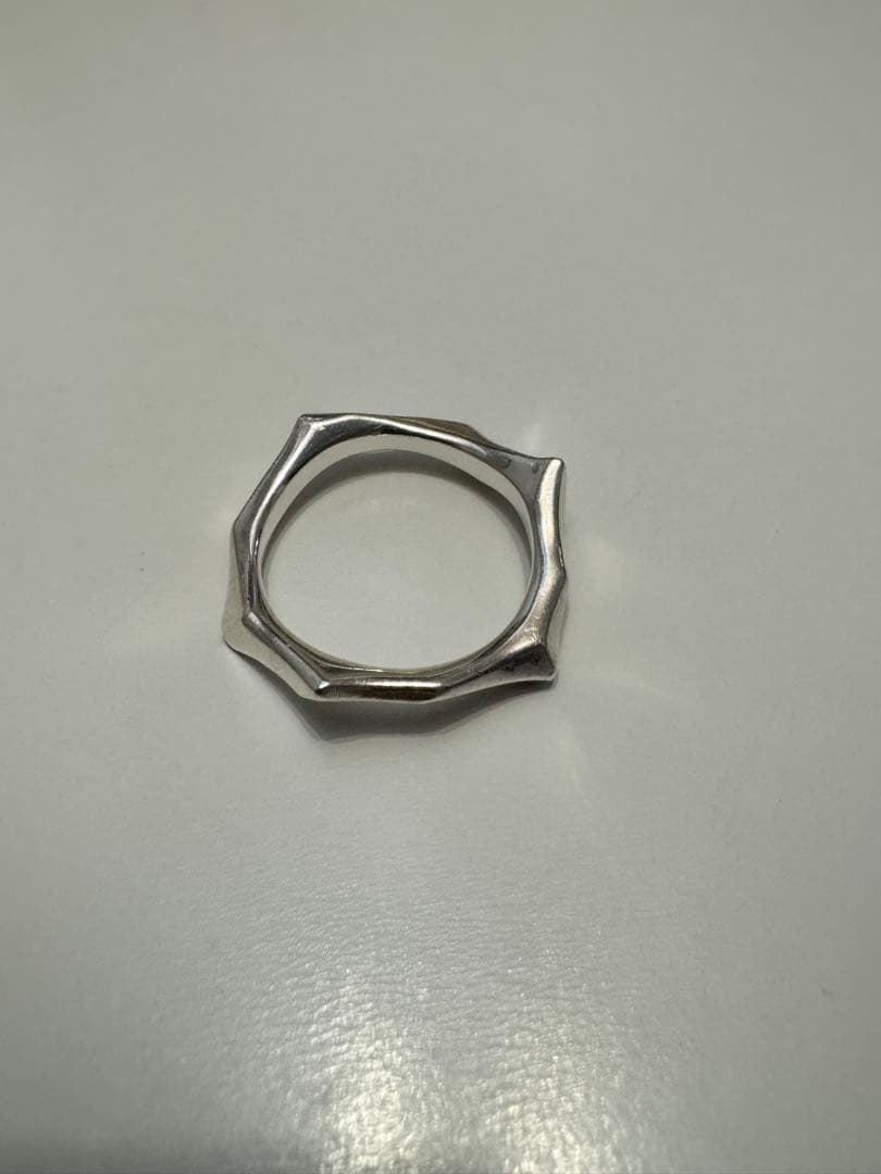 【美品】GARNI カッティング シルバーリング　サイズ17 ケース付