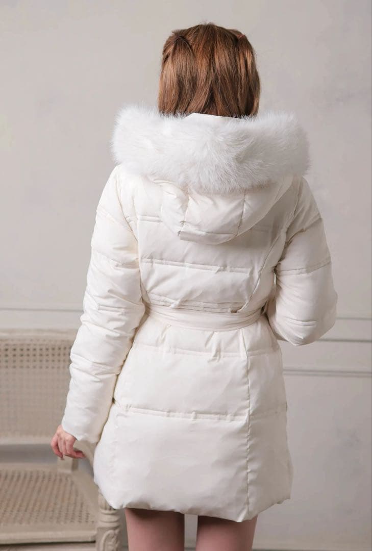 リップサービス★新品タグ付き　試着品★ ボリュームファーフェイクダウンコート　M