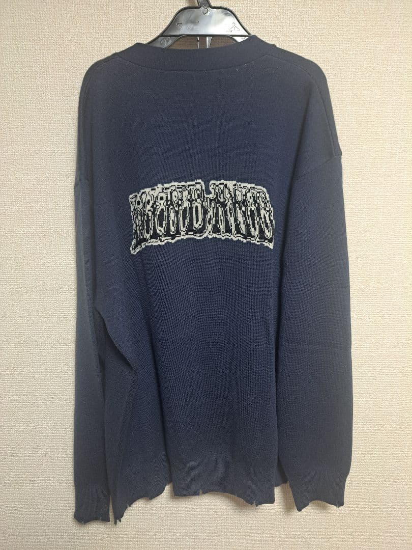 WIND AND SEA ロゴカーディガン ネイビー