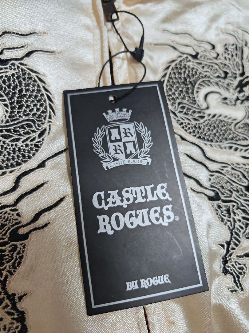 虎 スカジャン CASTLE ROGUES 未使用近い 美品 日本限定 サテン