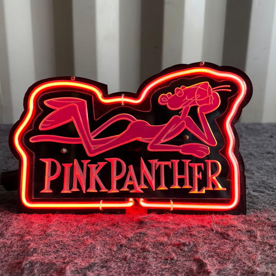 H68希少品✨　ピンクパンサー　ネオン菅　コレクション　喫茶店　アメリカン