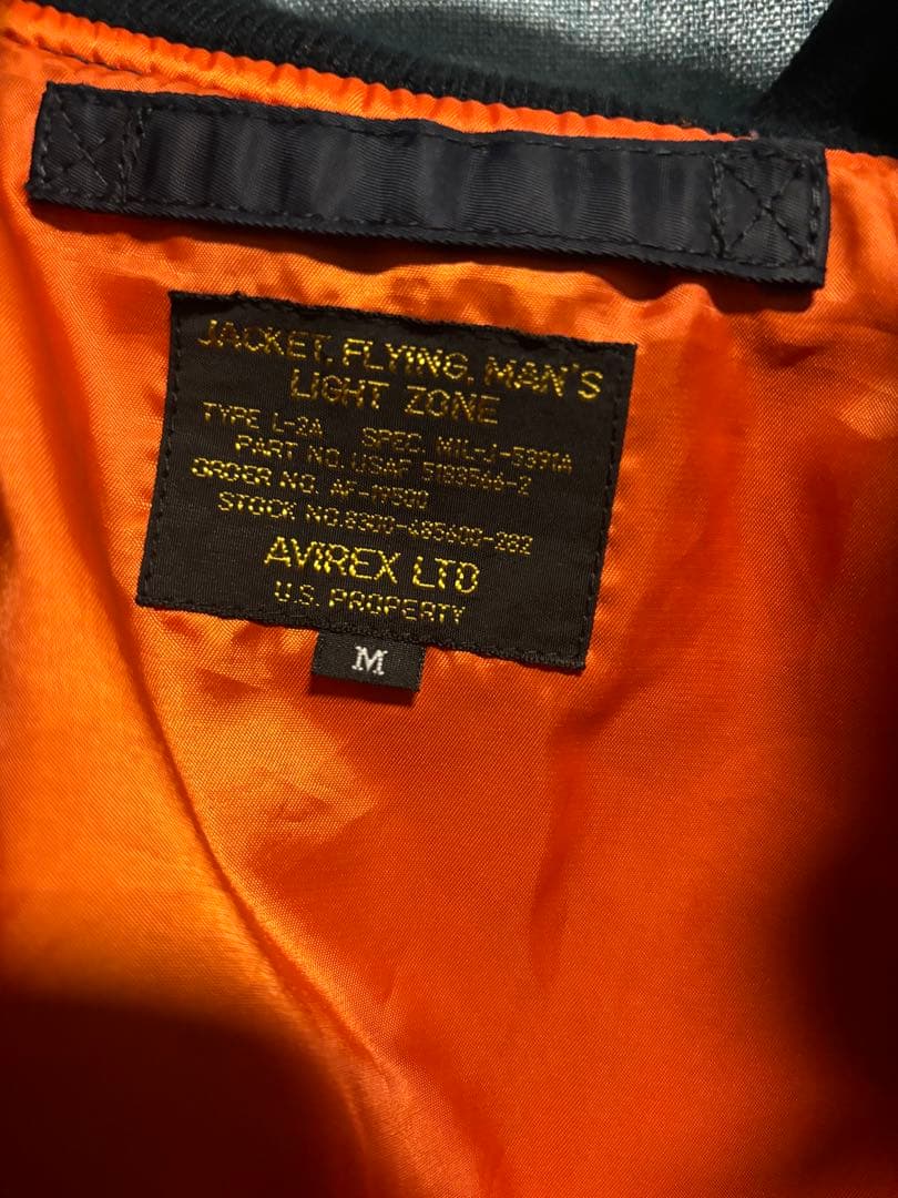 AVIREX MA-1 フライトジャケット M ネイビー