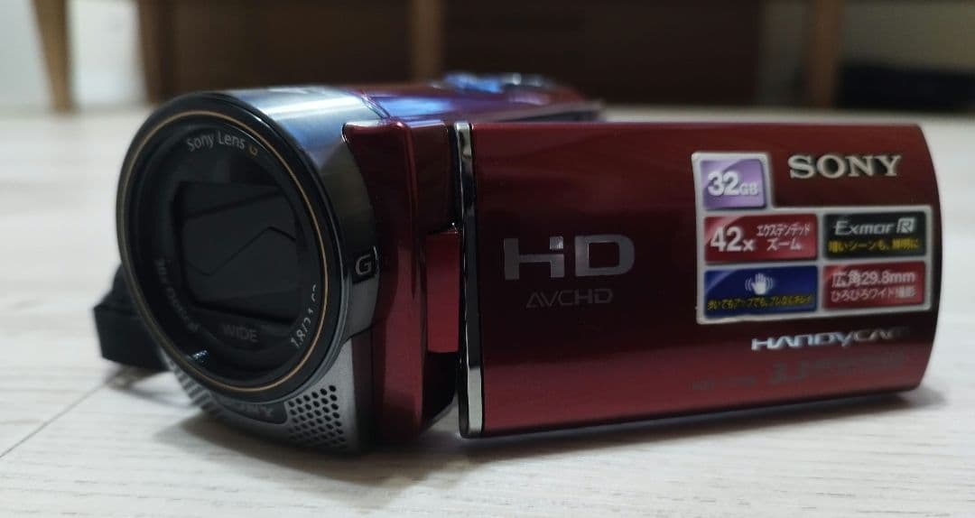 SONY HDR-CX180 ビデオカメラ ハンディカム レッド