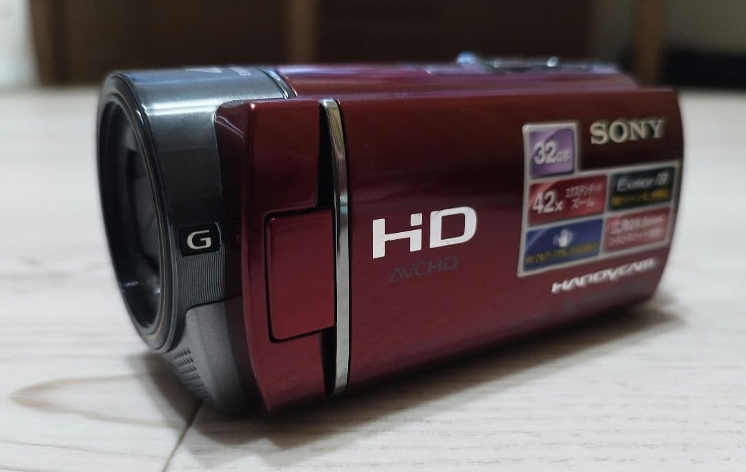 SONY HDR-CX180 ビデオカメラ ハンディカム レッド