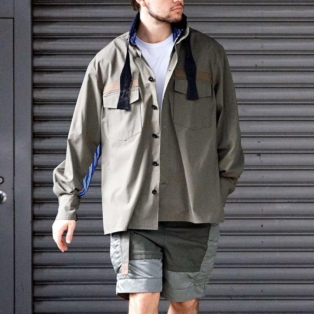 sacai ドッキングミリタリーシャツ