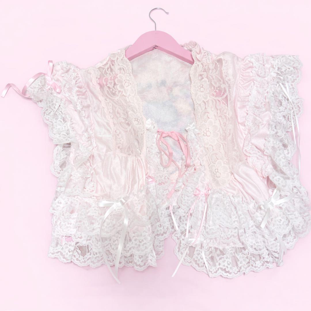 グニフニ 猫ちゃん羽織り フリフリ 甘め