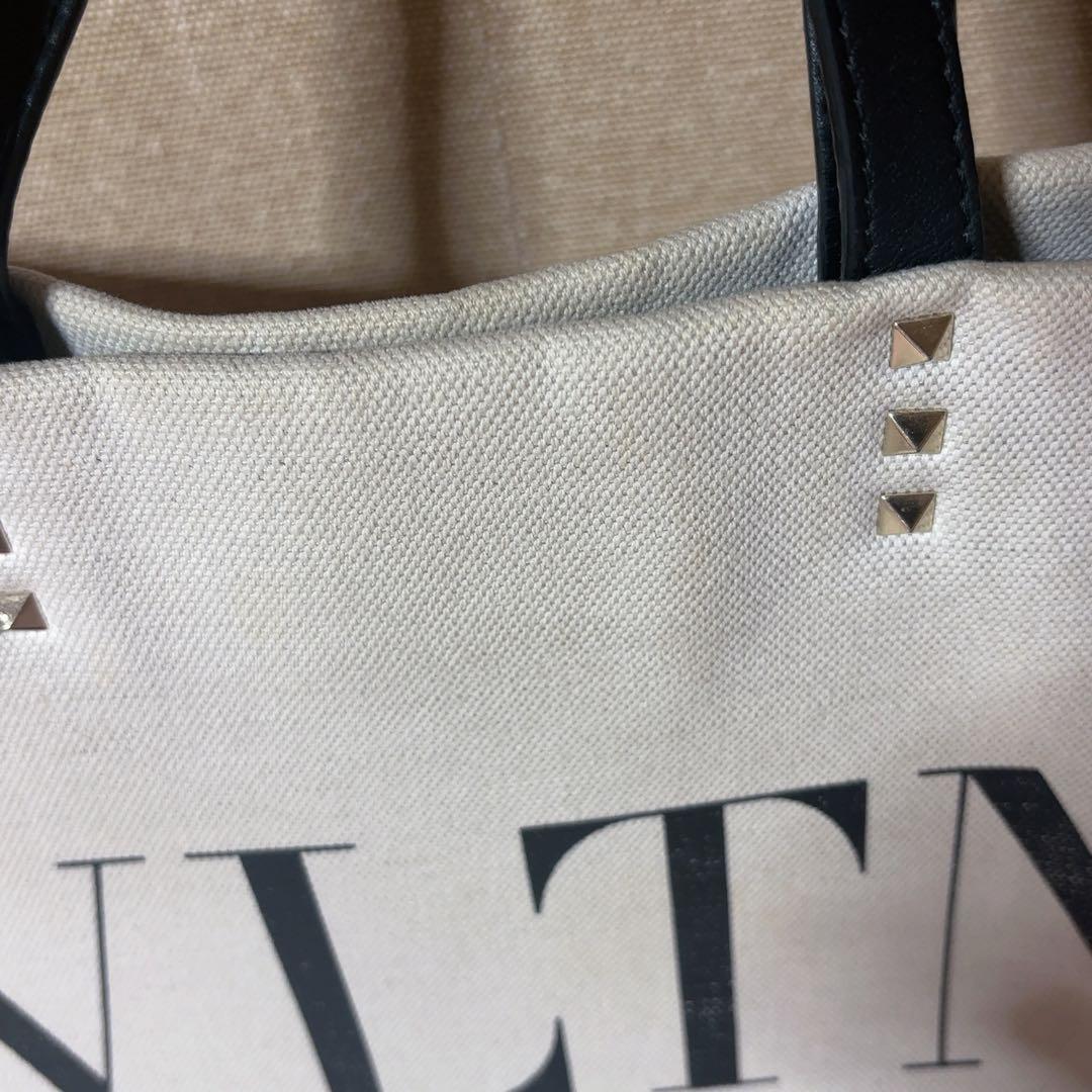 付属品付き ヴァレンティノ VALENTINO トートバッグ キャンバス　バック