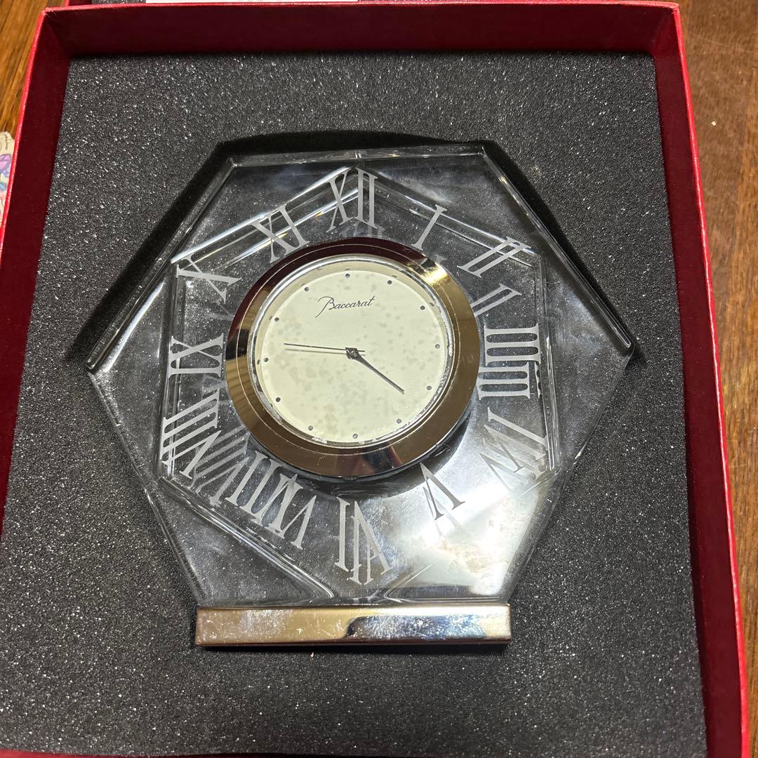 Baccarat 八角形 置時計