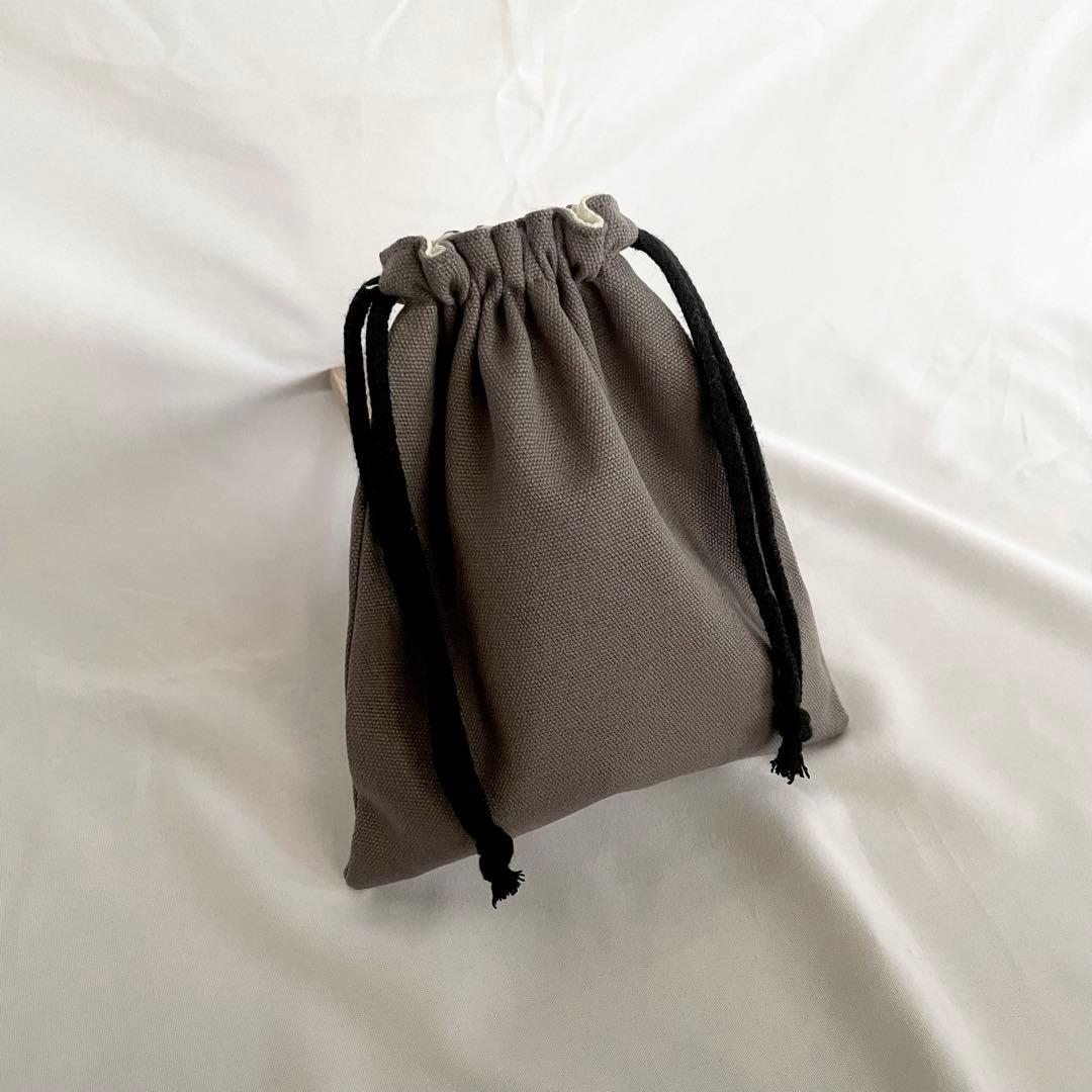 入園入学　レッスンバッグ　図書本バッグ　通園バッグ　グレー　無地　シンプル