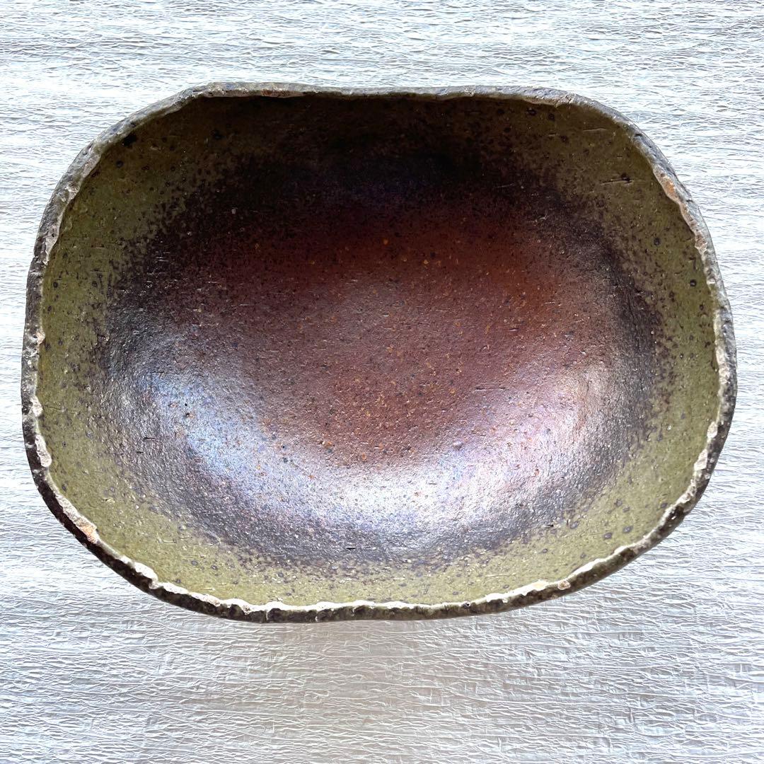 備前焼　陶器皿 ブラウングラデーション12枚セット