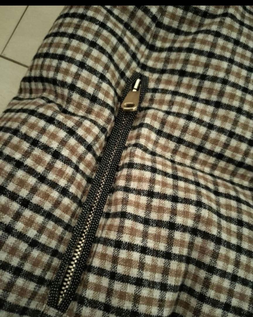 ブルネロクチネリ　レディース チェック柄ダウンベスト