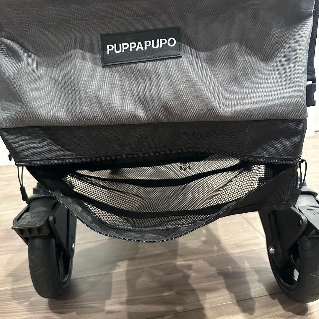 【美品】PUPPAPUPO プッパプーポ ストローラー ワゴン 2人乗り