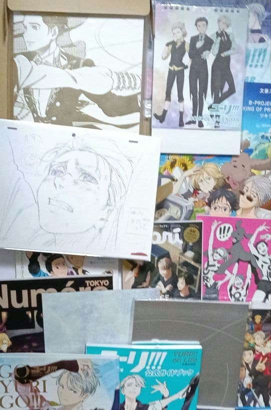 あ*か様 ユーリ!!! on ICE セット 設定資料集 ガイド本 ポスター ア