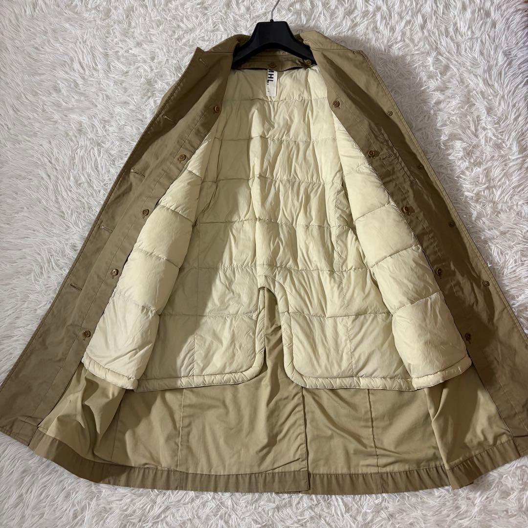 エムエイチエル　MHL. ステンカラーコート 2wayダウンライナー ベージュ