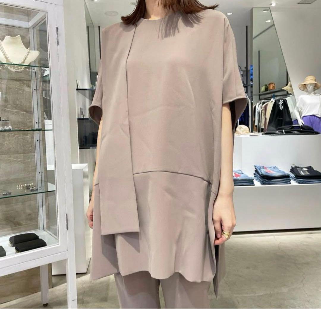 美品✨エンフォルド　現行　スクエア型プルオーバー　コショウイロ　38　タイ