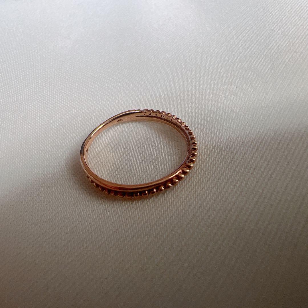 festariaフェスタリア指輪リング　ピンキーリング　K10ピンクゴールド5号