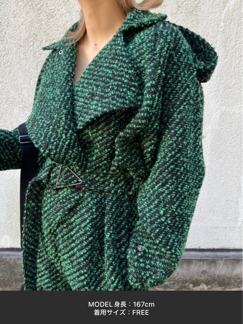 AMAIL Luxe tweed coverall カバーオール