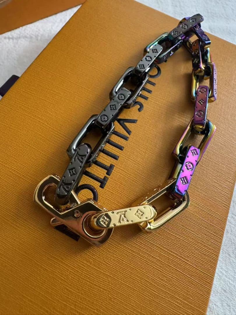 【箱つき極美品】 ブレスレット コリエ モノグラム チェーン