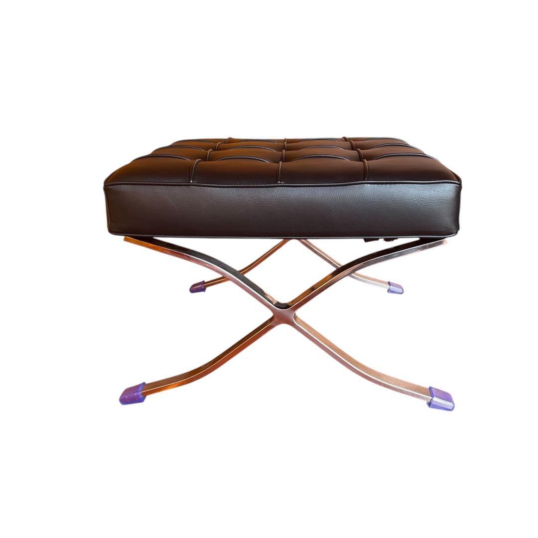 【ほぼ新品】バルセロナチェア オットマン付き リプロダクト品