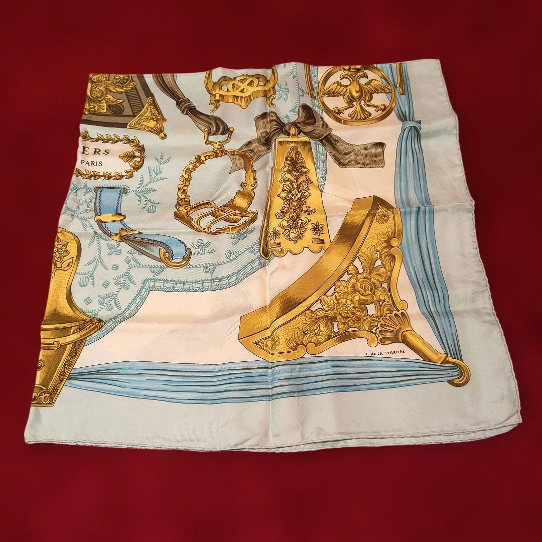 エルメス　カレ90　エトリエールデザイン　シルクスカーフ
