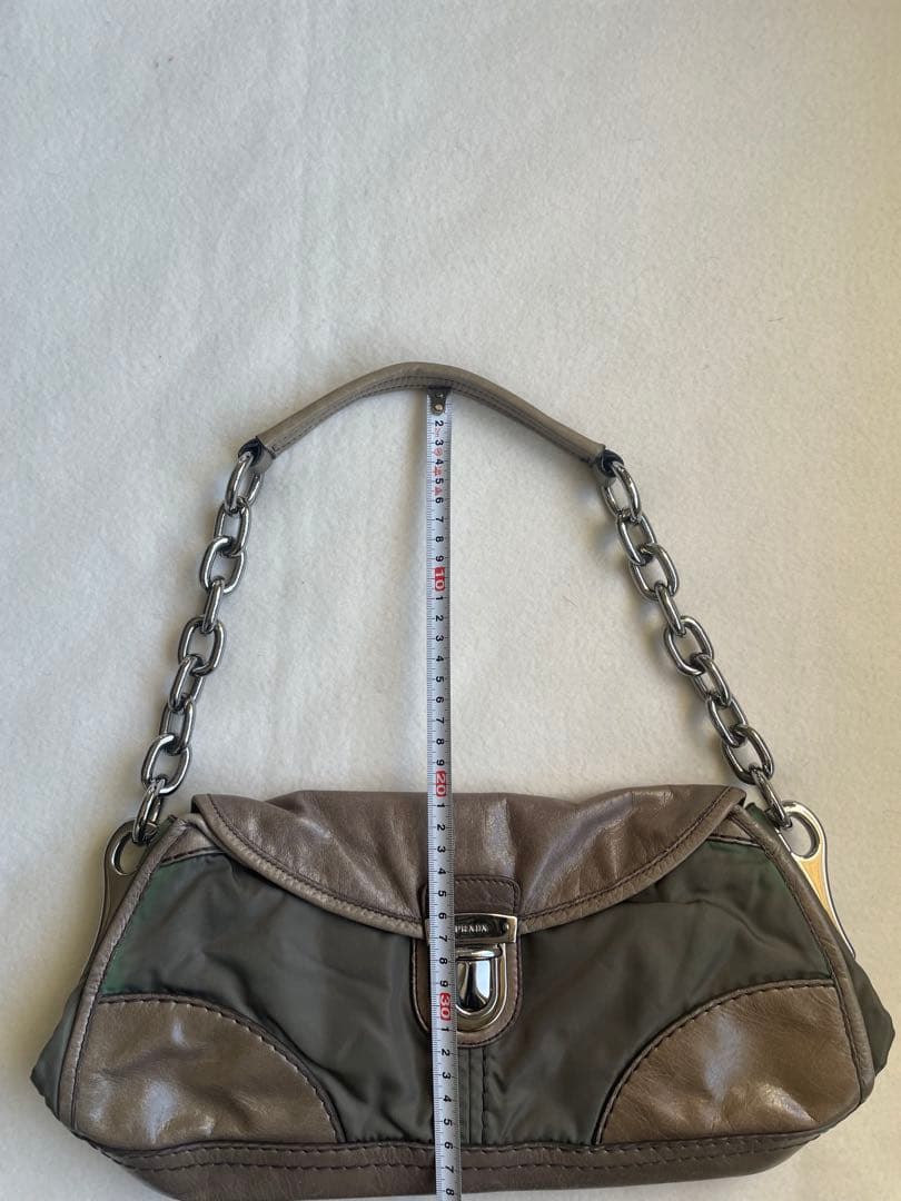 バッグ 00s prada archive leather bag y2k