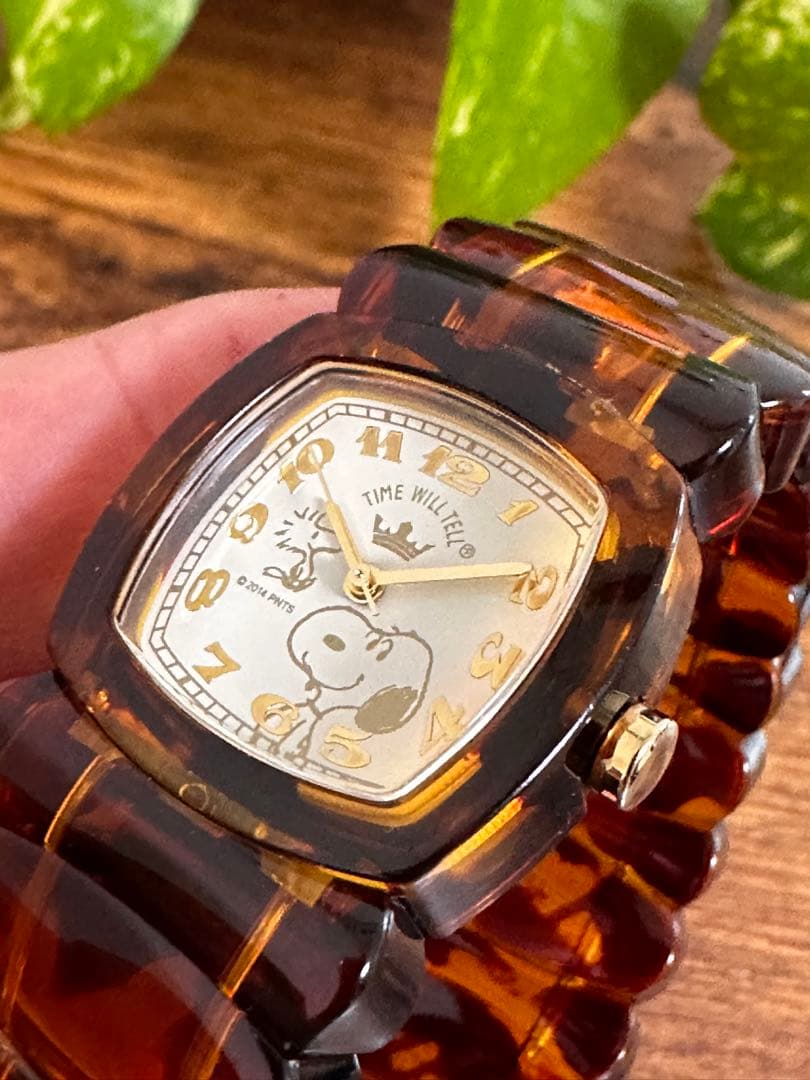 Time Will Tell NEWYORK スヌーピー 腕時計