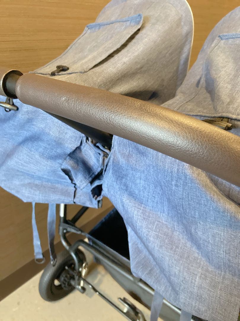 【美品】エアバギー ココダブル EX フロムバース 二人乗り 双子 ブルー